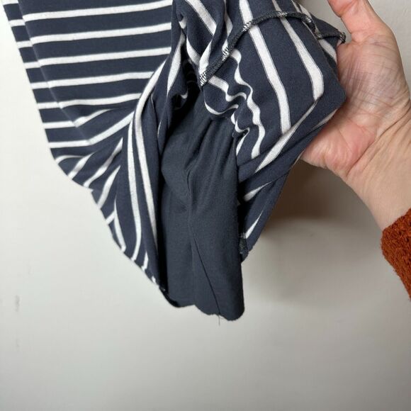 Bailey 44 Gray & White Stripe Bianca Knit Jersey High Waist Below Knee Skirt XS - Picture 8 of 14